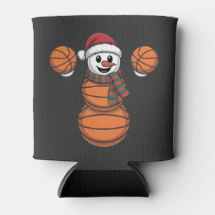 Enfriador De Latas Baloncesto Muñeco de Nieve Navidad Santa Béisbol D
