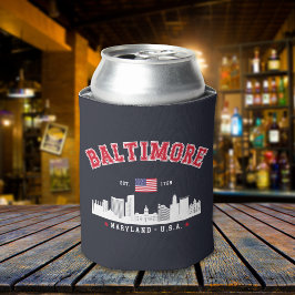 Enfriador De Latas Baltimore Maryland Chic Cityscape Design