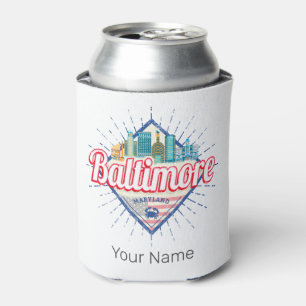 Enfriador De Latas Baltimore Maryland United States Skyline Vintage