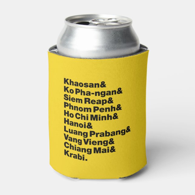 Enfriador De Latas Banana Pancake Trail / Circuito (Lata Anverso)