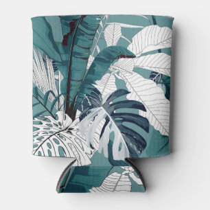 Enfriador De Latas Bananas Tropicales Monstera: Implacable.