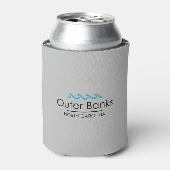 Enfriador De Latas Bancos Exteriores de Carolina del Norte (Lata Anverso)