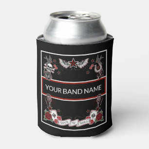 Enfriador De Latas Banda personalizado Merch Rockabilly Rock & Roll M