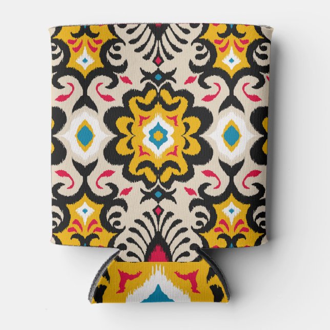 Enfriador De Latas Bandana Paisley: Impresión de pañuelo de seda vint (Anverso)