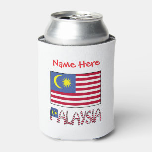 Enfriador De Latas Bandana personalizada roja de Malasia