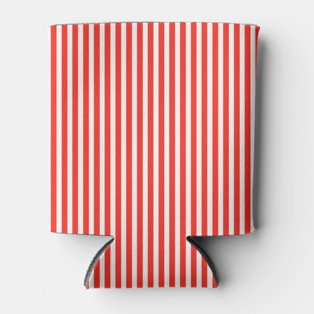 Enfriador De Latas Bandas Circus Red and White Cabana (Anverso)