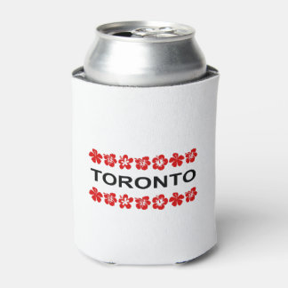 Enfriador De Latas Bandas de Aloha Rojo de Toronto color claro