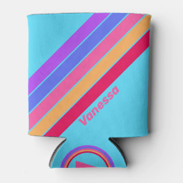 Enfriador De Latas Bandas de vidrio marino con nombre