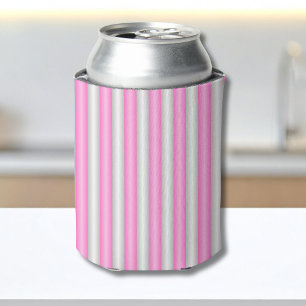 Enfriador De Latas Bandas modernas de neón rosado con efecto 3D