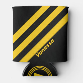 Enfriador De Latas Bandas nostálgicas de seguridad con nombre