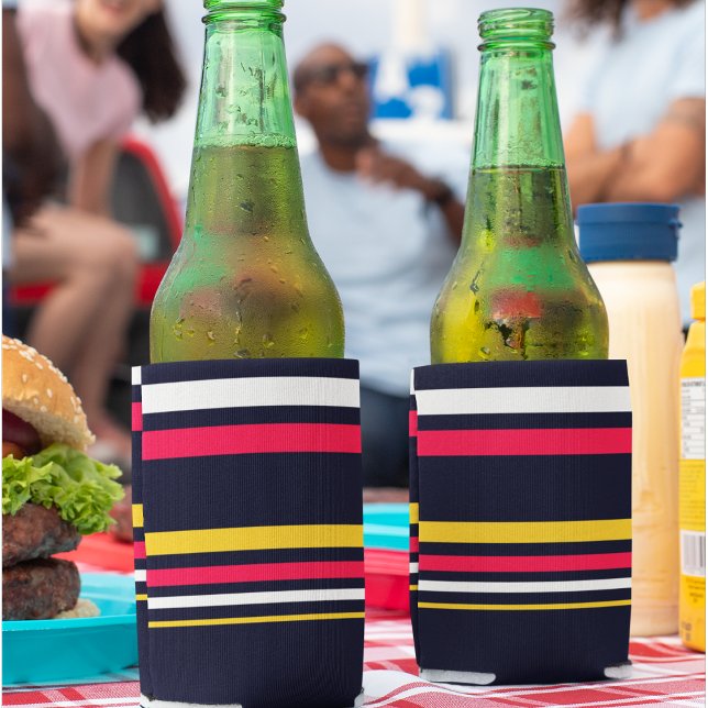 Enfriador De Latas Bandas uniformes azules (can cooler )