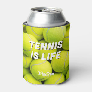 Enfriador De Latas Bandejas de tenis de texto y nombre personalizado
