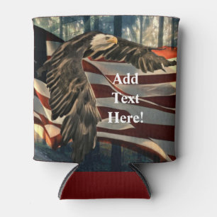 Enfriador De Latas Bandera americana águila calva