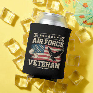 Enfriador De Latas Bandera americana de la Fuerza Aérea de EE. UU. ve