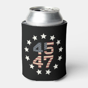 Enfriador De Latas Bandera Americana Vintage USA Estrellas 45 47 Trum