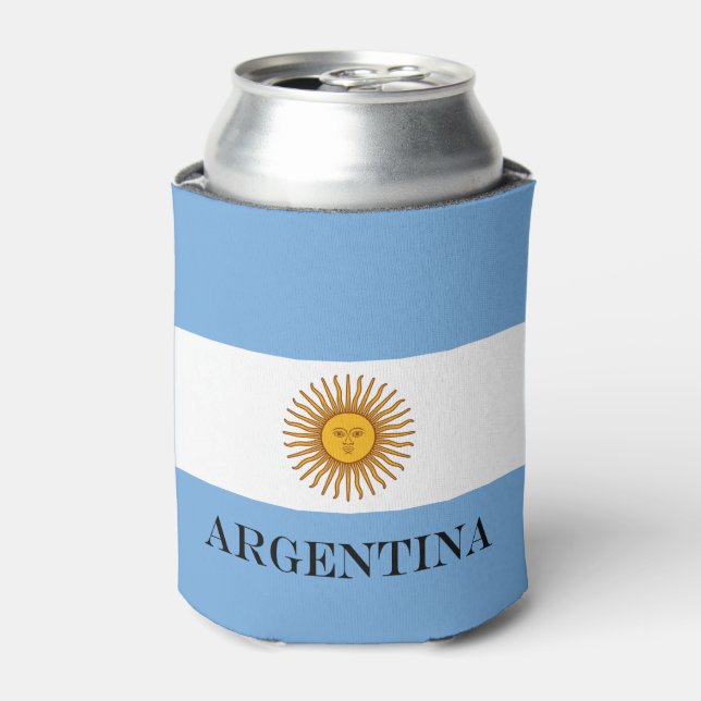 Enfriador De Latas Bandera argentina Bandera De Argentina (Lata Anverso)