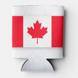 Enfriador De Latas Bandera canadiense. CANADA. Patriótico.