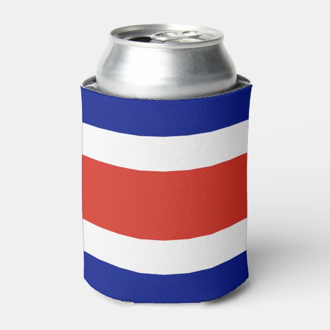 Enfriador De Latas Bandera Civil de Costa Rica (Lata Anverso)