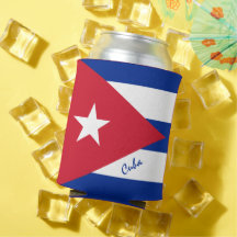Bandera cubana refrigerador de bebidas y fiesta/de