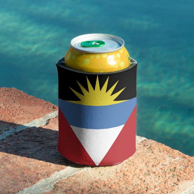Enfriador De Latas Bandera de Antigua y Barbuda (Piscina in situ)