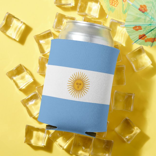 Enfriador De Latas Bandera de Argentina (Verano in situ)