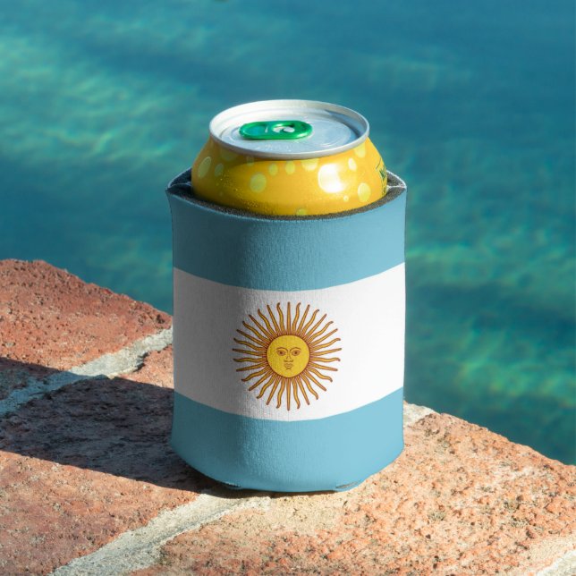 Enfriador De Latas Bandera de Argentina (Piscina in situ)