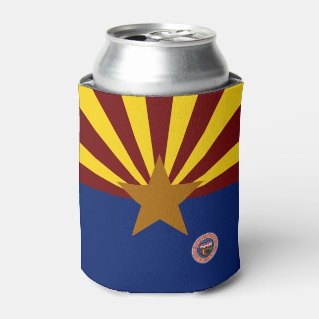 Enfriador De Latas Bandera de Arizona (Lata Anverso)