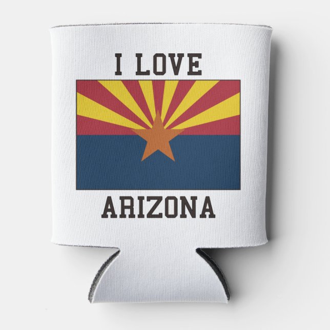 Enfriador De Latas Bandera de Arizona (Anverso)