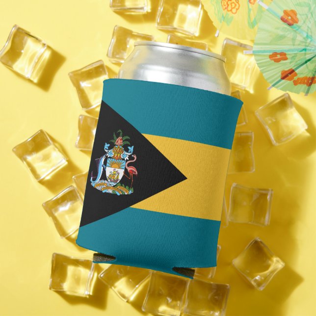 Enfriador De Latas Bandera de Bahamas (Verano in situ)
