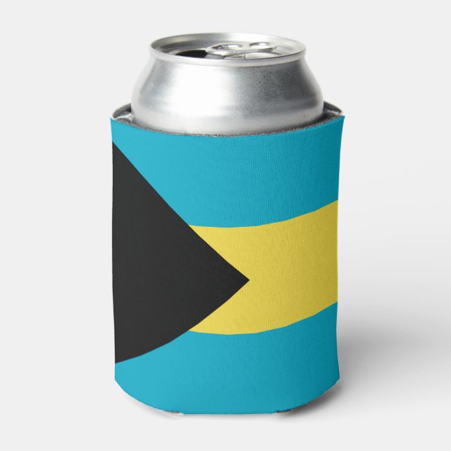 Enfriador De Latas Bandera de Bahamas (Lata Anverso)