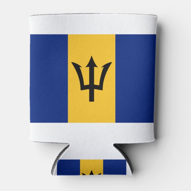 Enfriador De Latas Bandera de Barbados (Anverso)