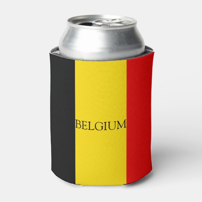 Enfriador De Latas Bandera de Bélgica (Lata Anverso)