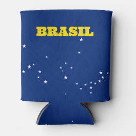 Enfriador De Latas Bandera de Brasil | Brasil Verde Amarelo