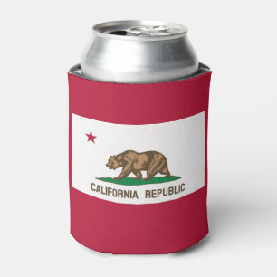 Enfriador De Latas Bandera de California, bandera de los Estados Unid