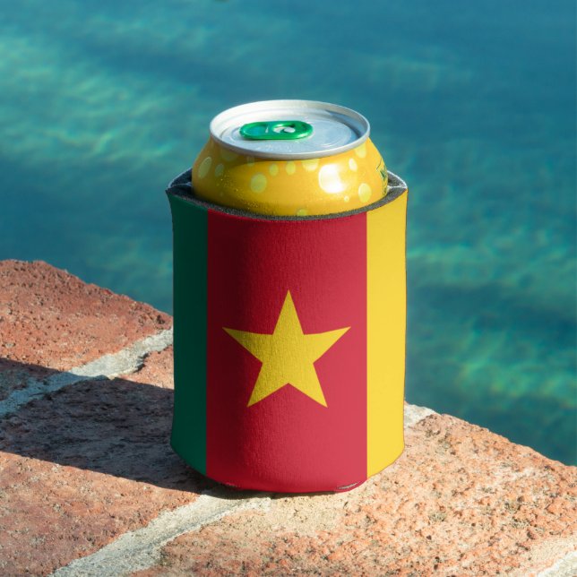 Enfriador De Latas Bandera de Camerún (Piscina in situ)