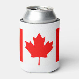 Enfriador De Latas Bandera de Canadá Colores de color rojo blanco Ref