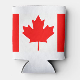 Enfriador De Latas Bandera de Canadá Colores de color rojo blanco Ref
