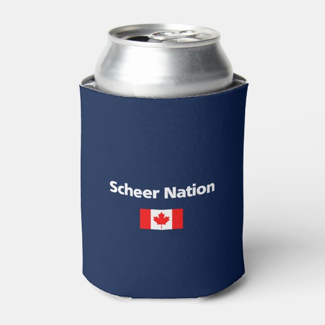 Enfriador De Latas Bandera de Canadá conservadora de la nación Andrew (Lata Anverso)