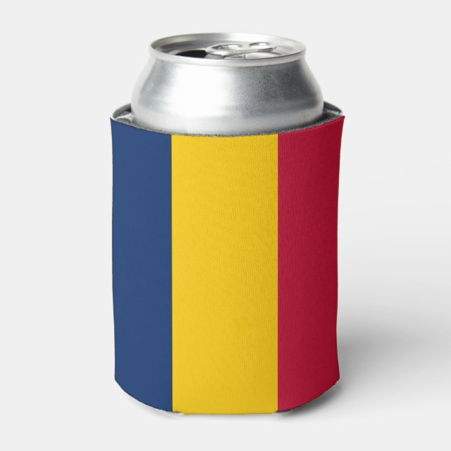 Enfriador De Latas Bandera de Chad (Lata Anverso)