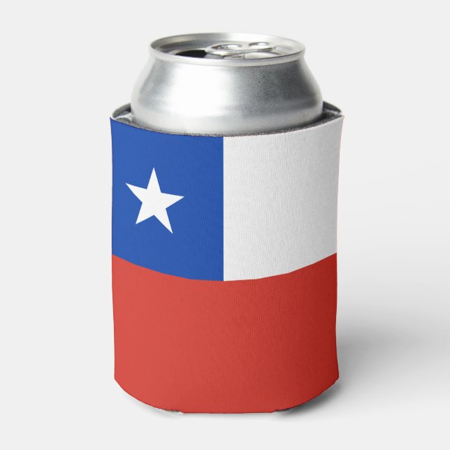 Enfriador De Latas Bandera de Chile (Lata Anverso)