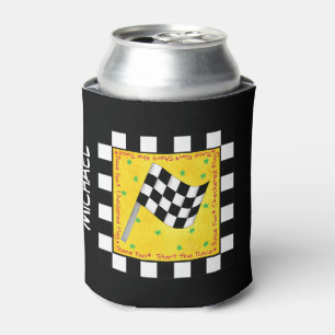 Enfriador De Latas Bandera de color blanco negro marca de raza nombre