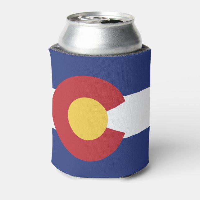 Enfriador De Latas Bandera de Colorado (Reverso de la lata)