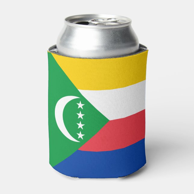 Enfriador De Latas Bandera de Comoras (Lata Anverso)