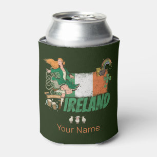 Enfriador De Latas Bandera de cosecha de Irlanda San Patricio