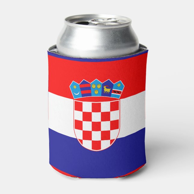 Enfriador De Latas Bandera de Croacia (Lata Anverso)