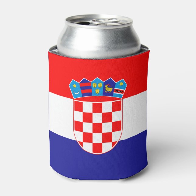 Enfriador De Latas Bandera de Croacia (Lata Anverso)