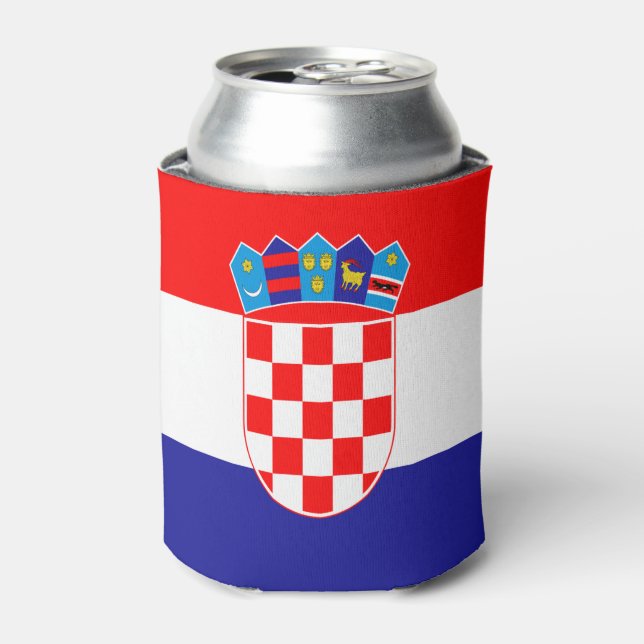 Enfriador De Latas Bandera de Croacia (Lata Anverso)