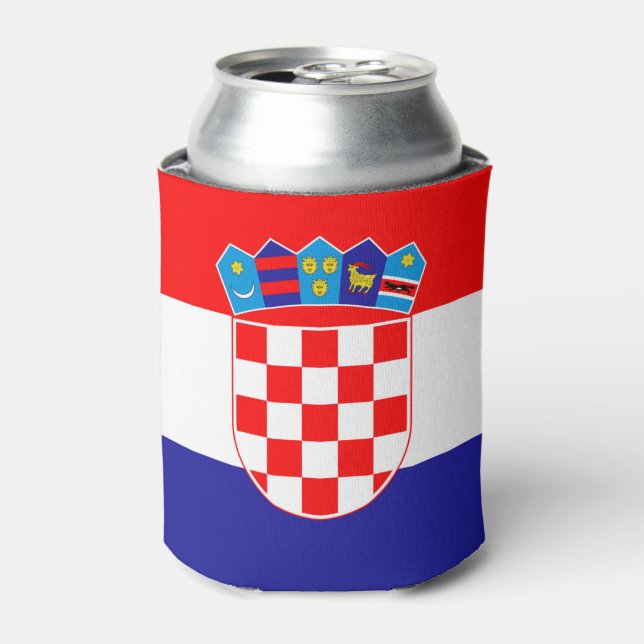 Enfriador De Latas Bandera de Croacia (Lata Anverso)