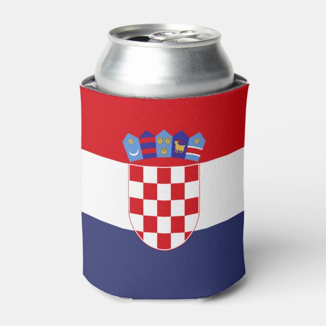 Enfriador De Latas Bandera de Croacia (Lata Anverso)