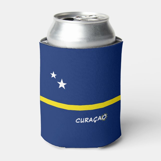 Enfriador De Latas Bandera de Curazao (Lata Anverso)
